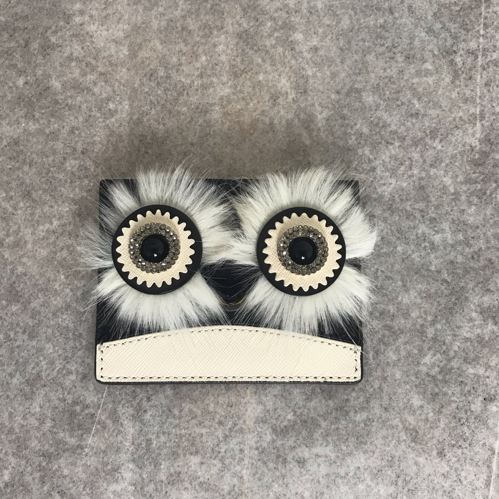Kate Spade Black and White Penguin card wallet